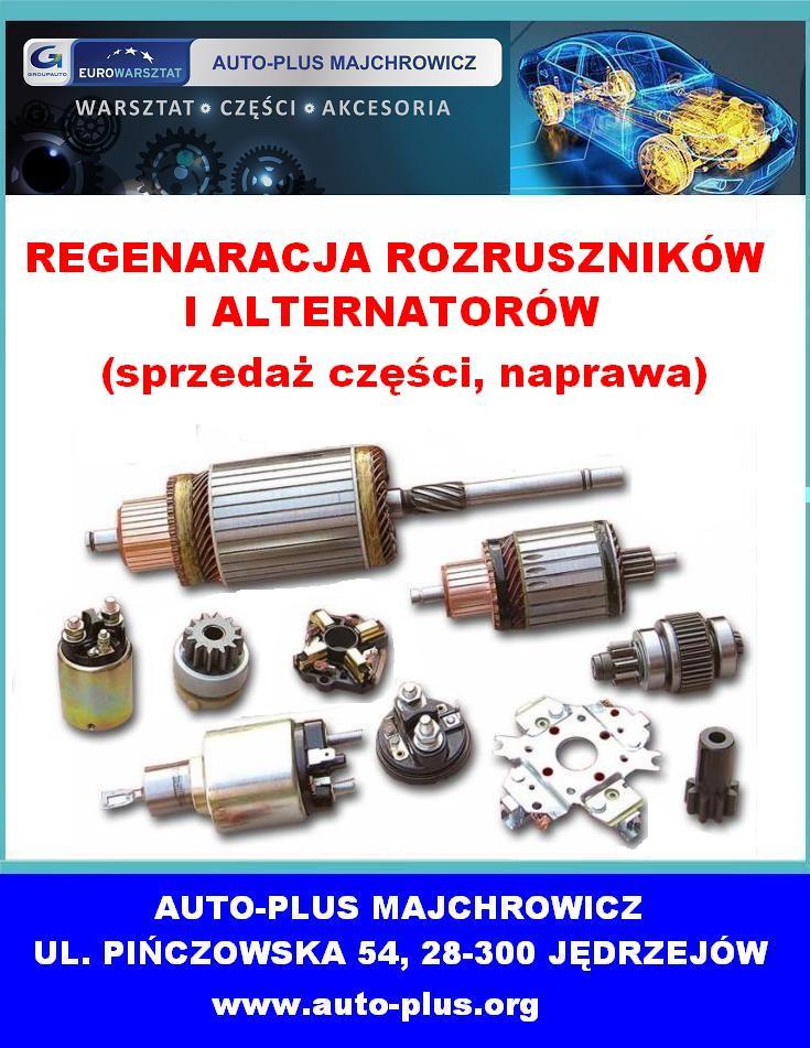 regeneracja rozruszników i alternatorów